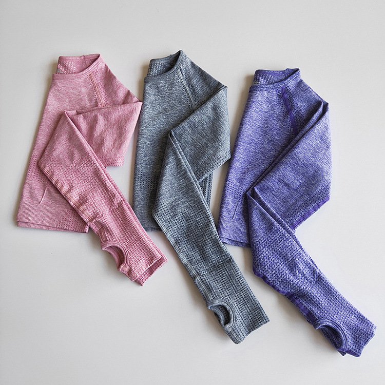 Sports T-shirt Quick-drying Tight High Elastic Short Seamless Long-sleeved Coat - Image 9