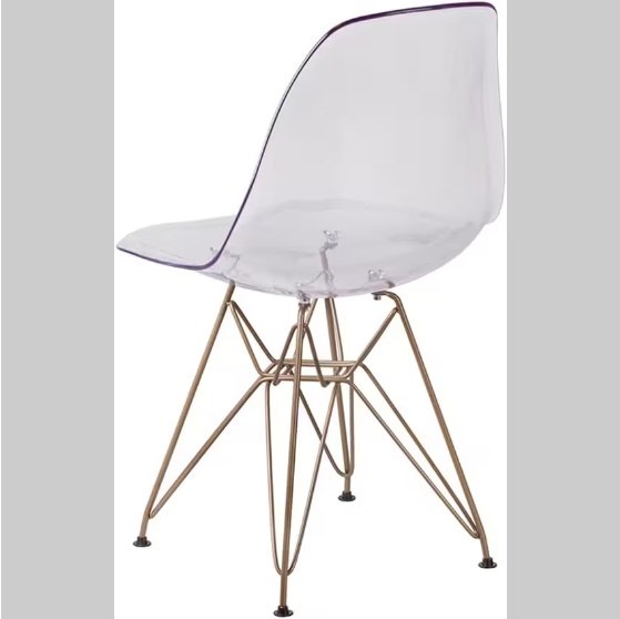 2 Transparent Dining Chairs - Image 3