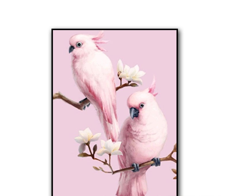 Rubik's Cube Round Diamond Parrot Diamond Painting Living Room Bedroom Brick Hot Decorative Painting - Image 2