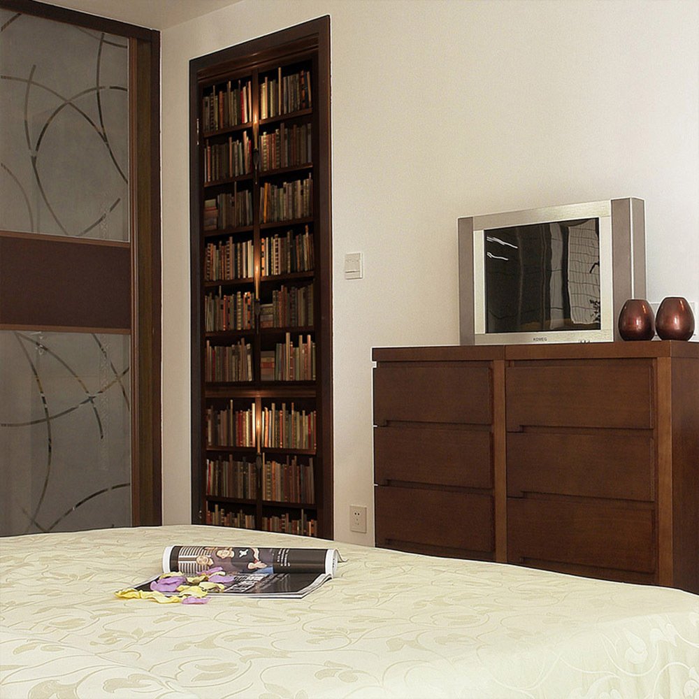 Door Self-adhesive Wall Sticker Simulation Bookshelf Bookcase - Image 6