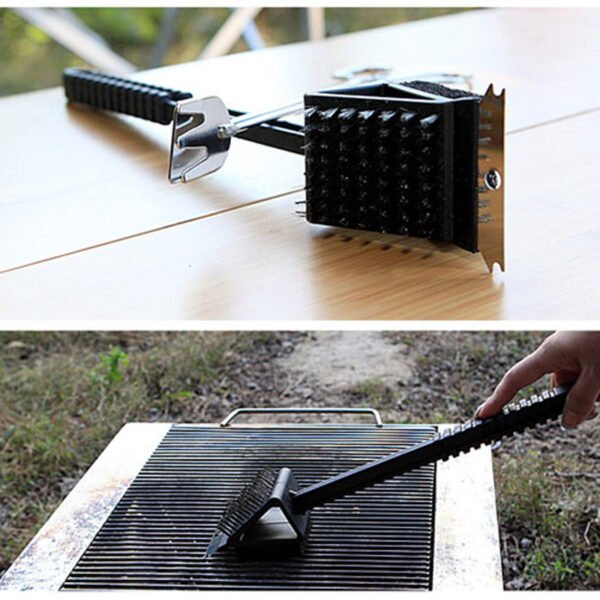 All In One Grill Scraper And Steel Brush Tool - Image 2