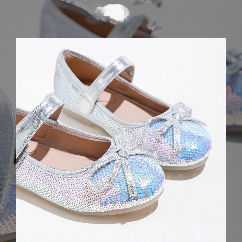 Big Kids Sequined Princess Shoes With Soft Sole - Image 3