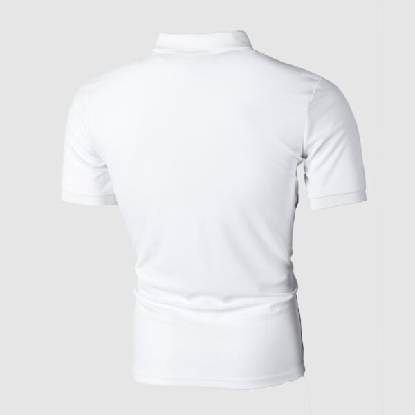 Men Polo Shirt Casual Cotton T Shirts Men's Casual Short Sleeve Pol - Image 5