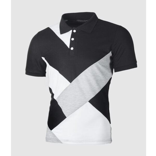 Men Polo Shirt Casual Cotton T Shirts Men's Casual Short Sleeve Pol - Image 3