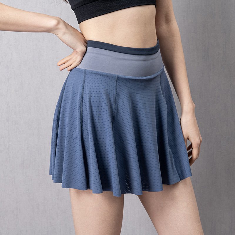 Cloud Hide Women Tennis Skirts Running Golf Badmintion Pantskirt Sports Gym Fitness Shorts Phone Pocket High Waist Sport Skort - Image 3