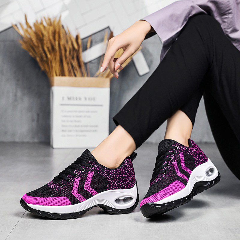 Air Cushion Heightening Shoes Women Breathable Dancing Shoes Outdoor Sports Shoes - Image 5