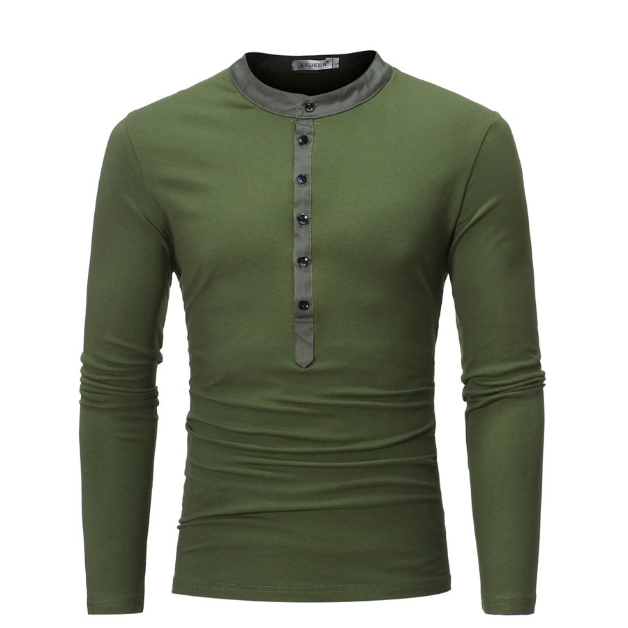 Young Men Fake Two Long Casual T-Shirts - Image 6