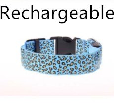 LED Dog Collar Safety Adjustable Nylon Leopard Pet Collar - Image 10