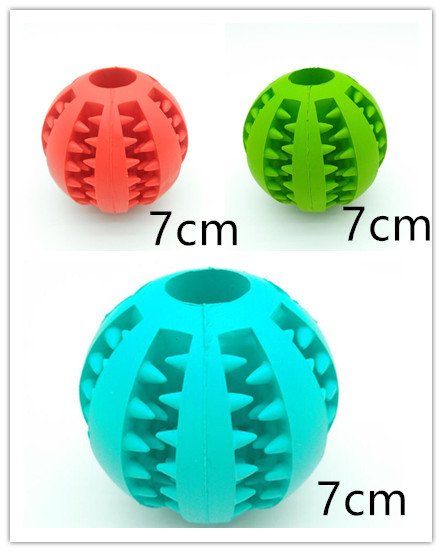 Pet Slow Feeder Dog Toy Cute Funny Rubber Dog Ball Toy - Image 6