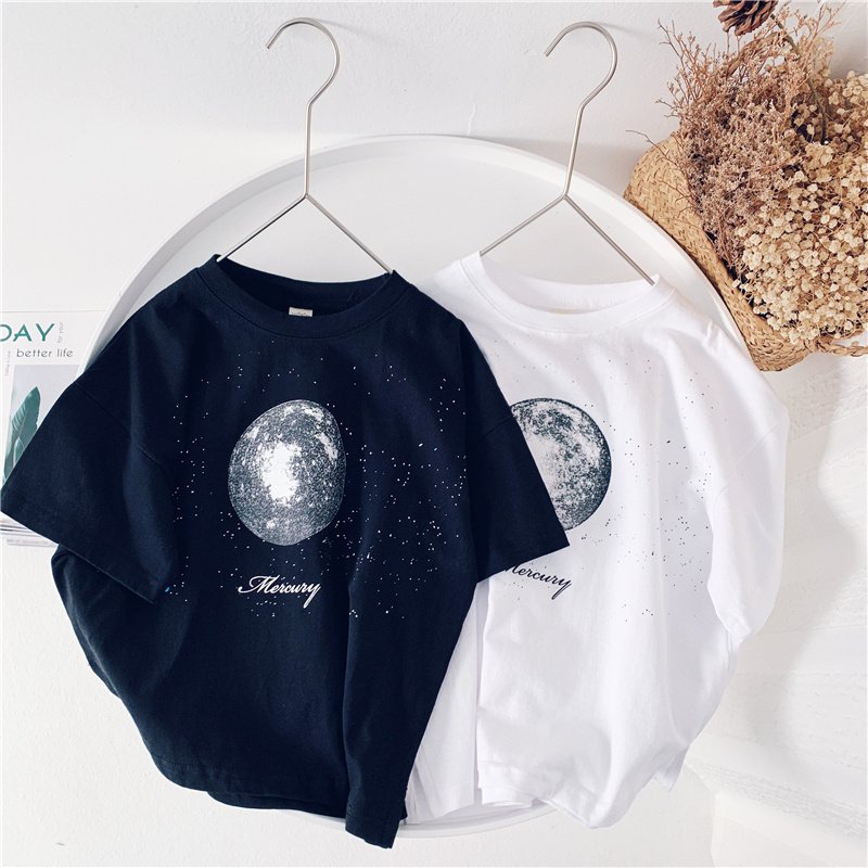 Xiaojiejia Boys Short Sleeve T-shirt New Baby Tops Summer Korean Cartoon Print Girls Trendy Clothing - Image 2