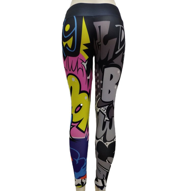 Printed Pants Slim Yoga Pants Sports Leggings Women - Image 3