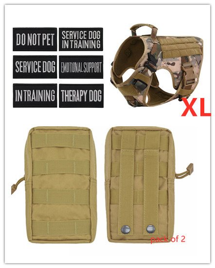 Military Tactical Dog Harness German Shepherd Adjustable Pet Dog Back - Image 7