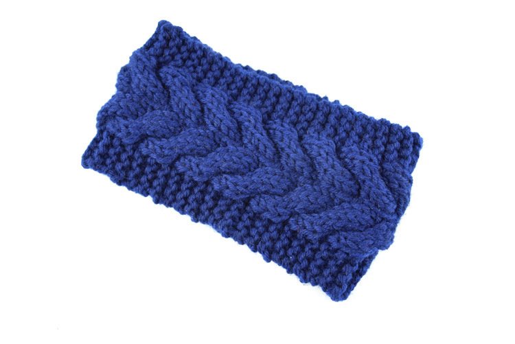 Acrylic Thick Wool Knitted Headband Diagonally Crossed Hair Accessories For Women - Image 10