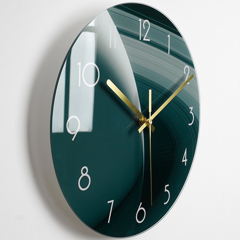 Luxury Silent Wall Clock Living Room Glass Clocks Wall - Image 7