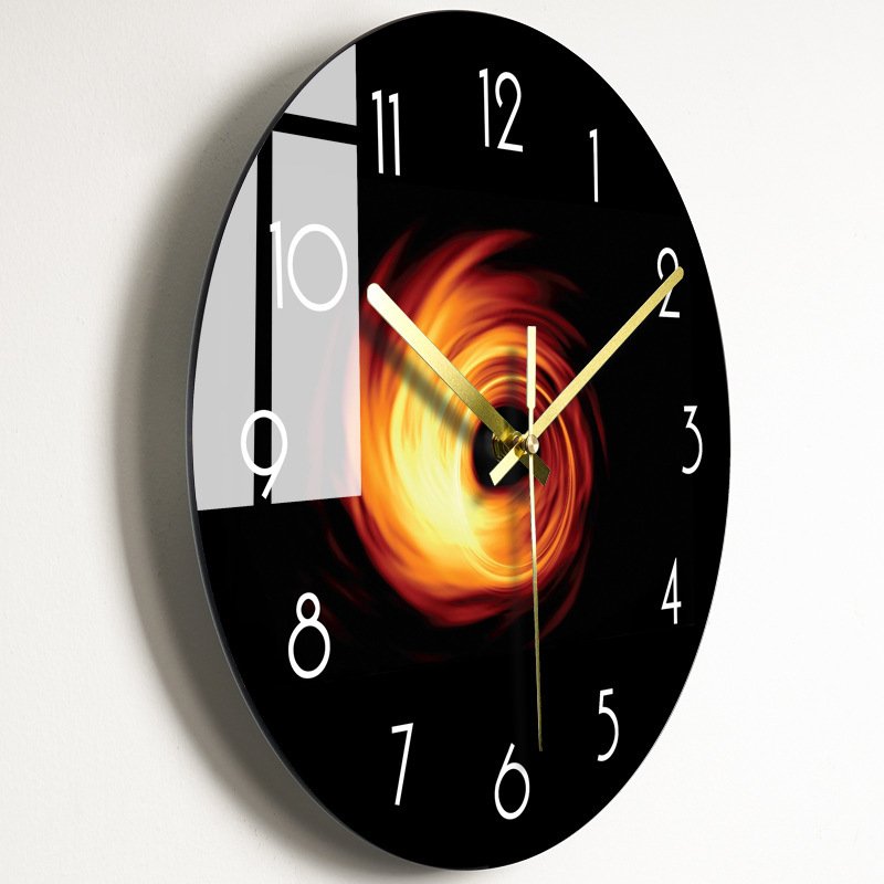 Luxury Silent Wall Clock Living Room Glass Clocks Wall - Image 2
