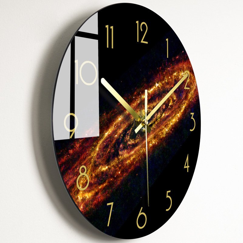 Luxury Silent Wall Clock Living Room Glass Clocks Wall - Image 4