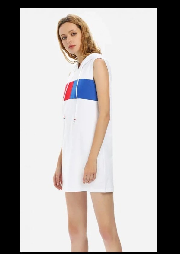 Sleeveless Hooded Dress Women - Image 2