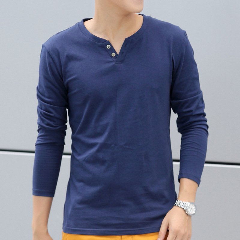 New Long Sleeve Autumn Linen T Shirts Male Casual Men Top - Image 4