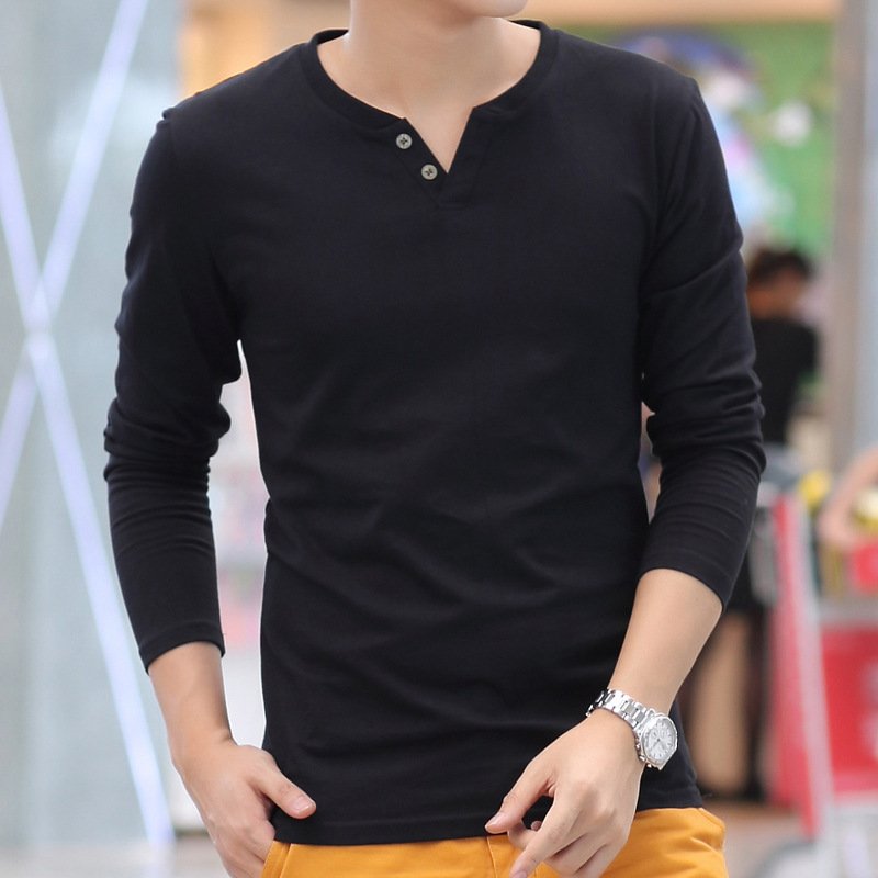 New Long Sleeve Autumn Linen T Shirts Male Casual Men Top - Image 5