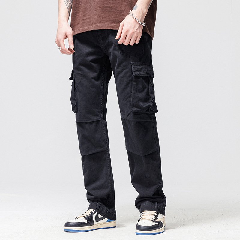 Straight Cargo Wide Leg Design Trousers - Image 5