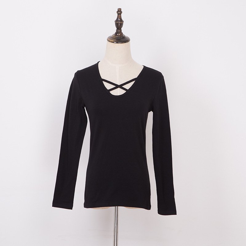 Bottoming shirt women long sleeve plus size women - Image 4
