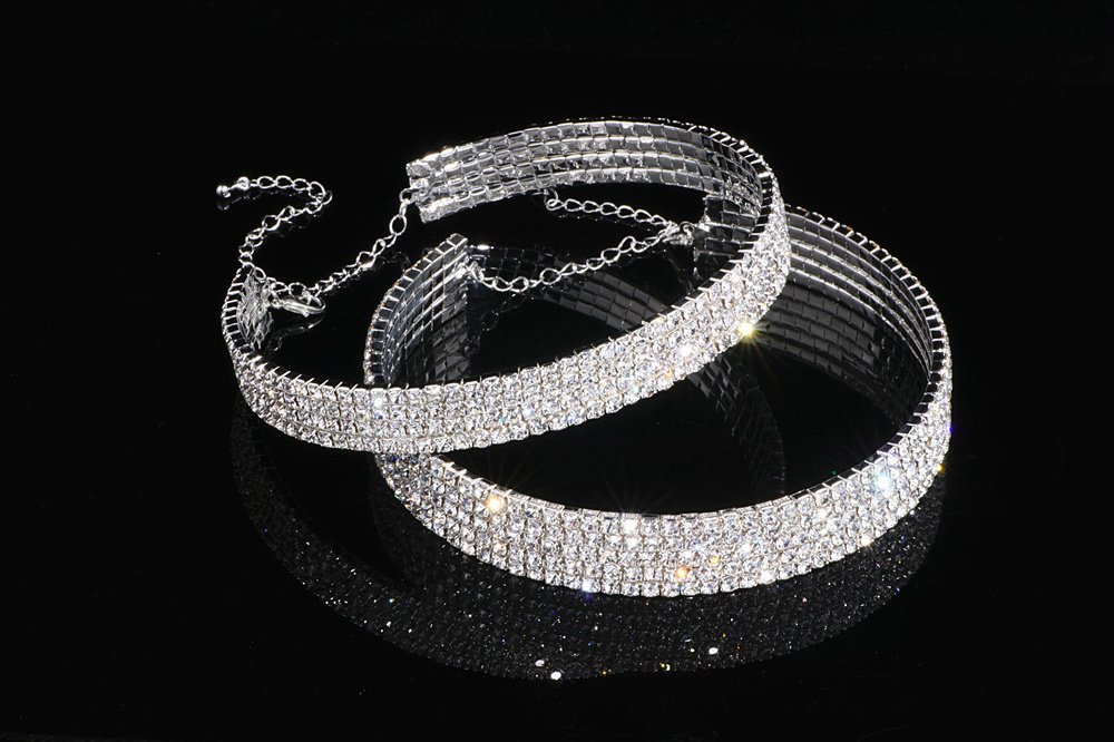 Fashion Choker Necklace Jewelry Full Of Diamonds - Image 6
