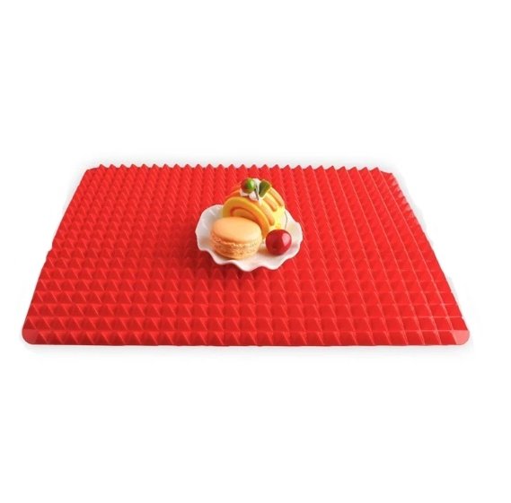 Non-Stick Silicone Pyramid Cooking Mat Baking Mat With Grid Versatile Oven BBQ Cooking Mat Heat-Resistant Mat Kitchen Tools Kitchen Gadgets - Image 4