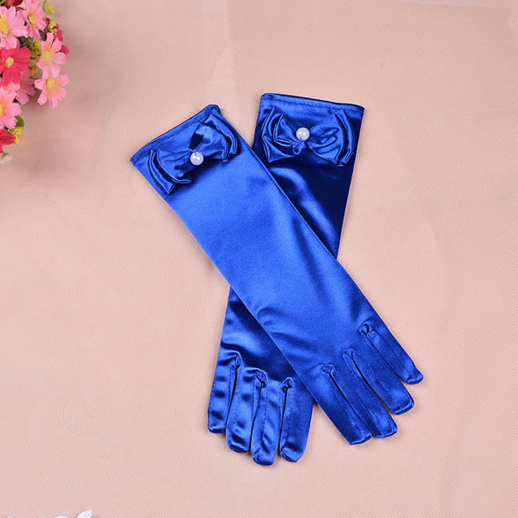 Mid Length Girls Wedding Gloves Accessories - Image 3