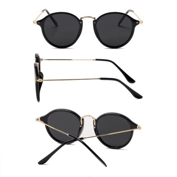 Round Metal Sunglasses Sunglasses For Men And Women - Image 4