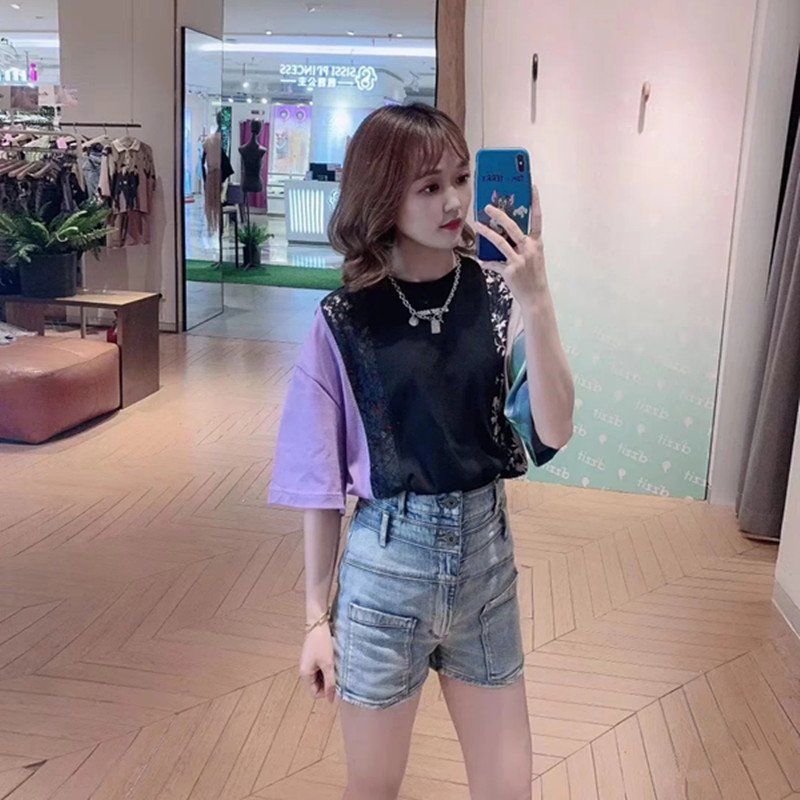 Denim shorts hot pants women - Image 2