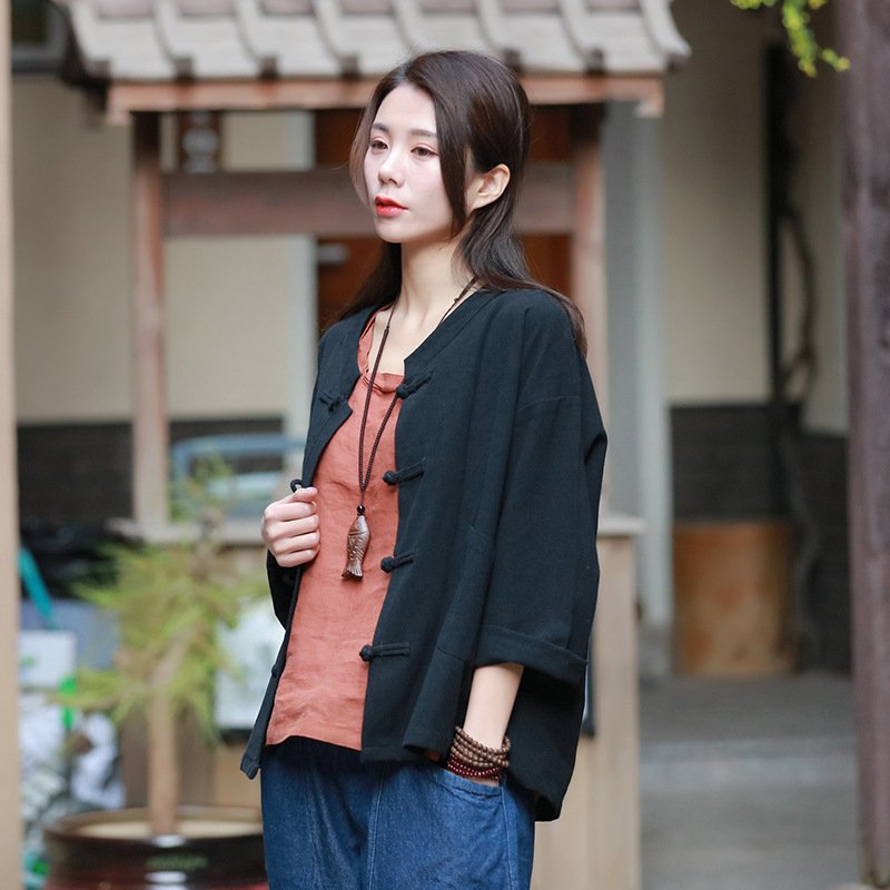Traditional chinese blouse shirt tops for women - Image 2