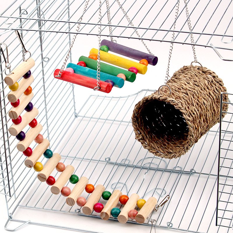 Rat parrot toy swing climbing ladder - Image 3