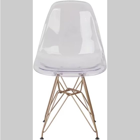 2 Transparent Dining Chairs - Image 5