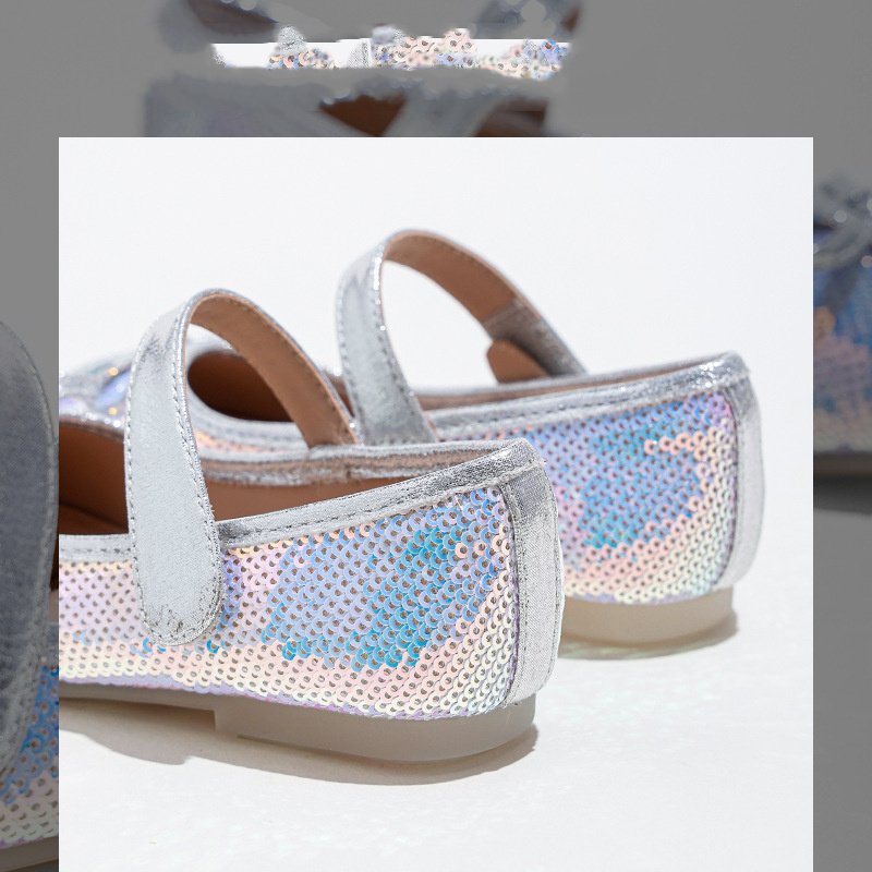 Big Kids Sequined Princess Shoes With Soft Sole - Image 6