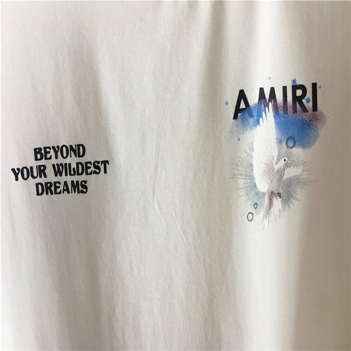 Peace pigeon print T-shirts for men and women - Image 4