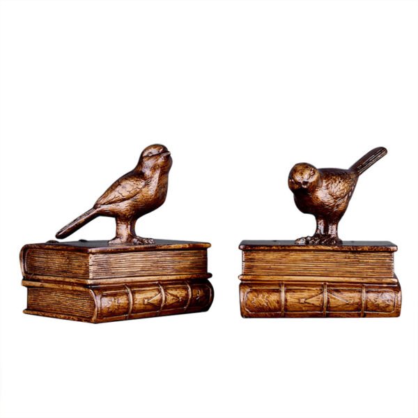 European Style Retro Bird Bookcase - Image 2