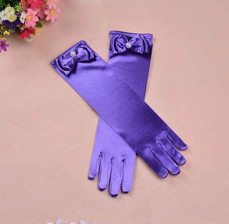 Mid Length Girls Wedding Gloves Accessories - Image 5