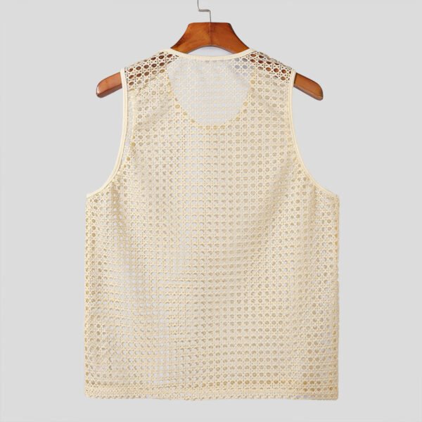 Hollow Fitness Sports Sleeveless T-shirt - Image 3
