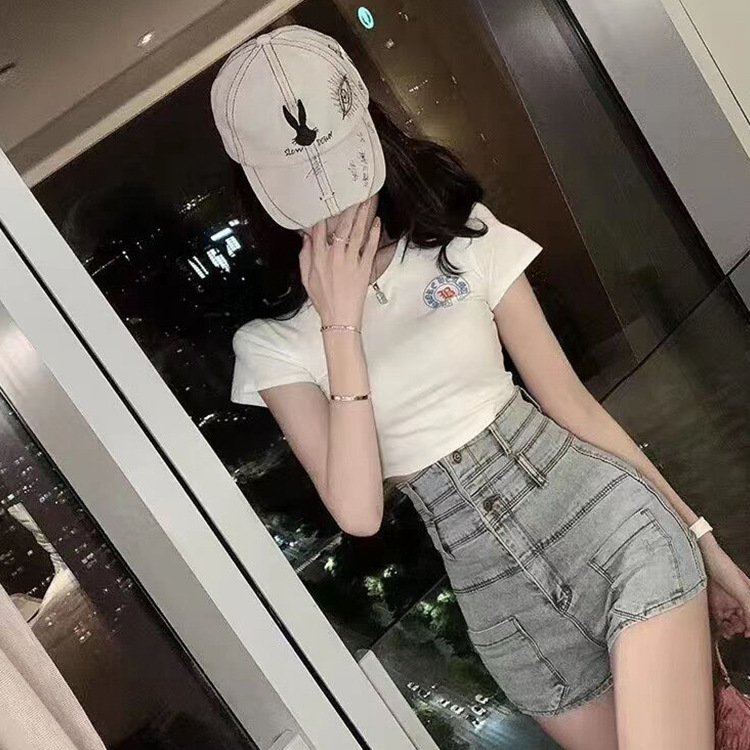 Denim shorts hot pants women - Image 6