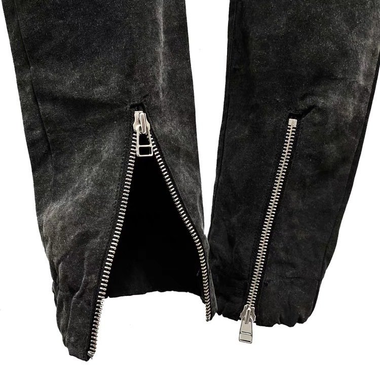 Military Drawstring Zip Cargo Trousers Fashion - Image 3