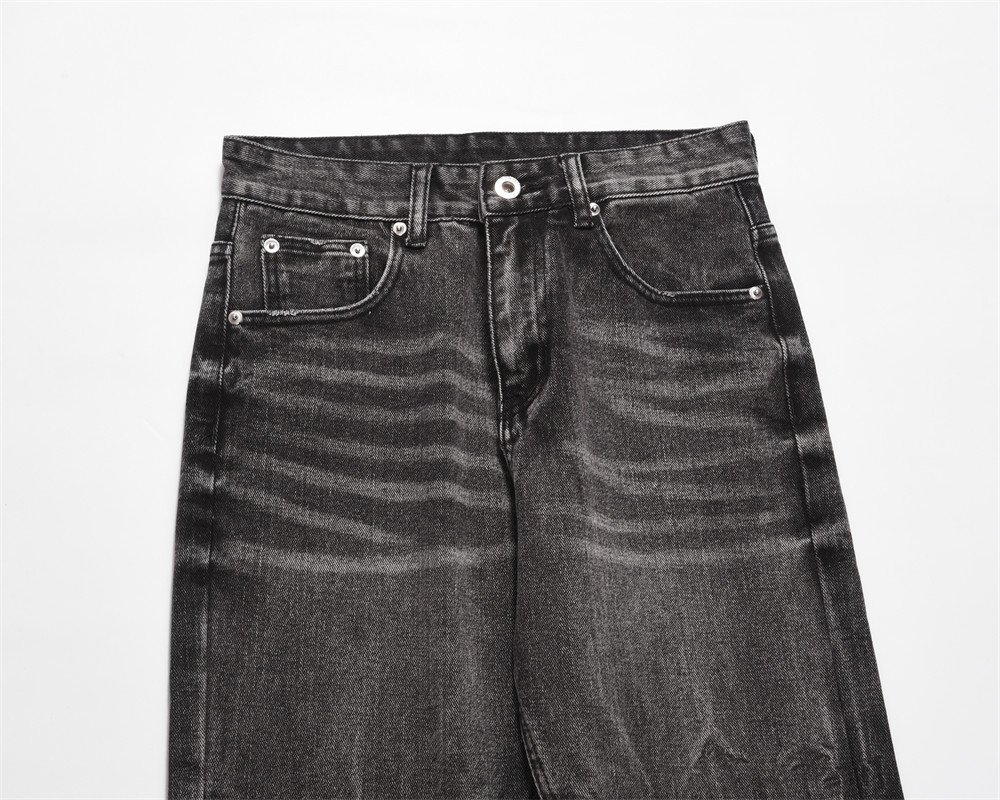 Distressed Wide-leg Jeans For Men - Image 3