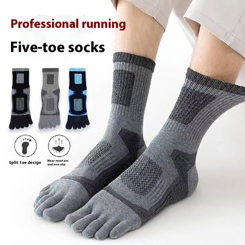 Men's Long Sports Sweat-absorbent Cotton Socks - Image 2