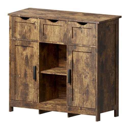 Storage Cabinets,Wooden Floor Cabinet,with Drawers And Shelves Storage Cabinets,Accent Cabinet For Living Room,Bedroom,Bathroom Furniture Home Decor - Image 2