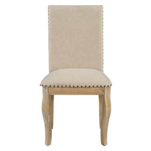 4 Wooden Cushioned Dining Chairs - Image 8