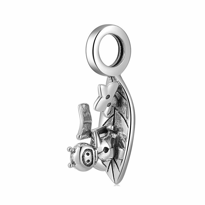 Original Space Dream Astronaut Kids Series Beaded Pendant S925 Sterling Silver Diy Accessories - Image 8