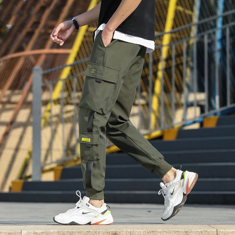 Cropped cargo trousers - Image 2