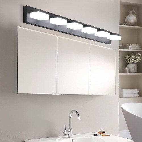 Modern 6 Lights Black LED Makeup Mirror Fixtures For Bathroom And Vanity Unavailable Platforms- Temu - Image 10