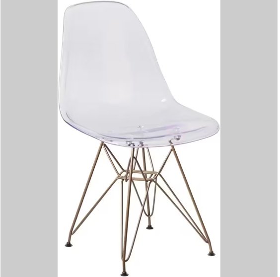 2 Transparent Dining Chairs - Image 7