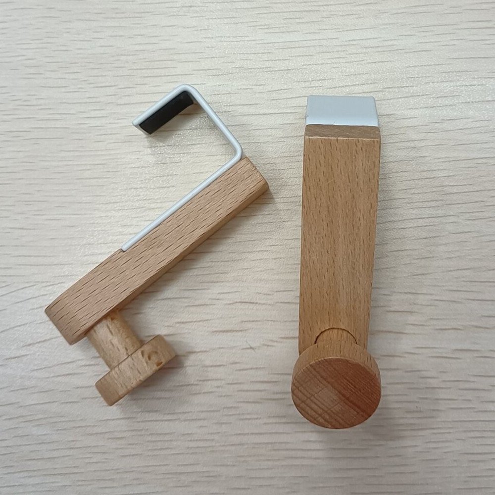 Japanese Style Iron Art Wooden Cabinets Wardrobe Hooks - Image 4