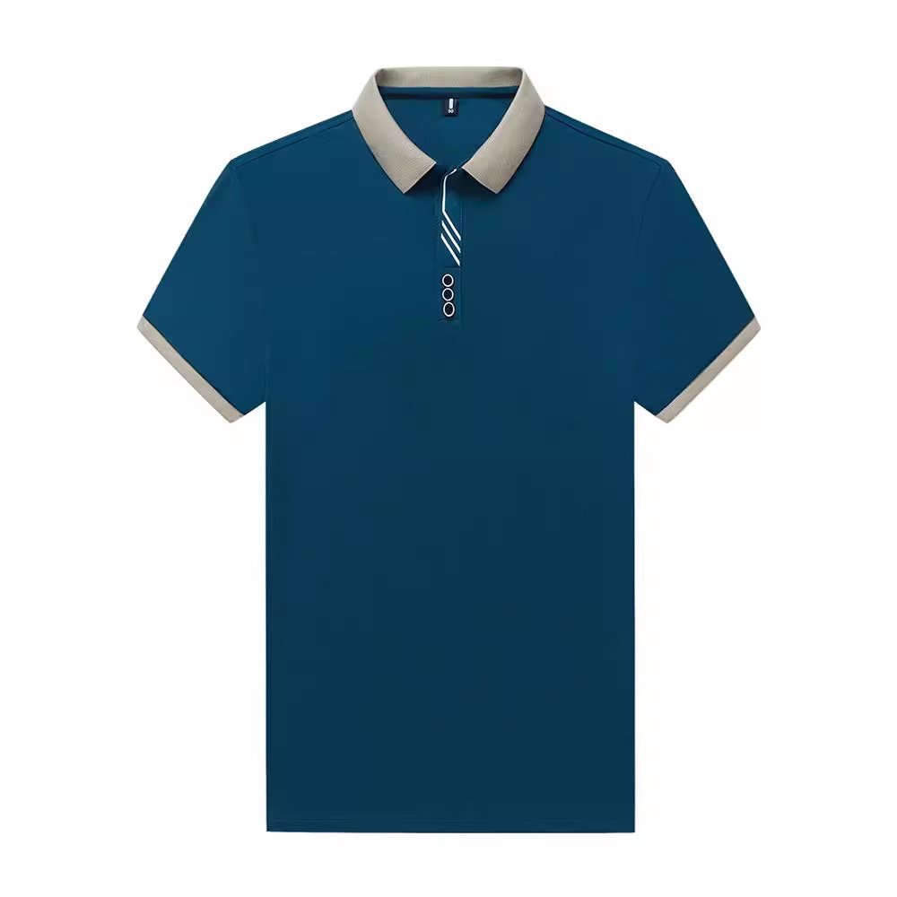 Men's Short-sleeved T-shirt Lapel Polo Shirt - Image 2